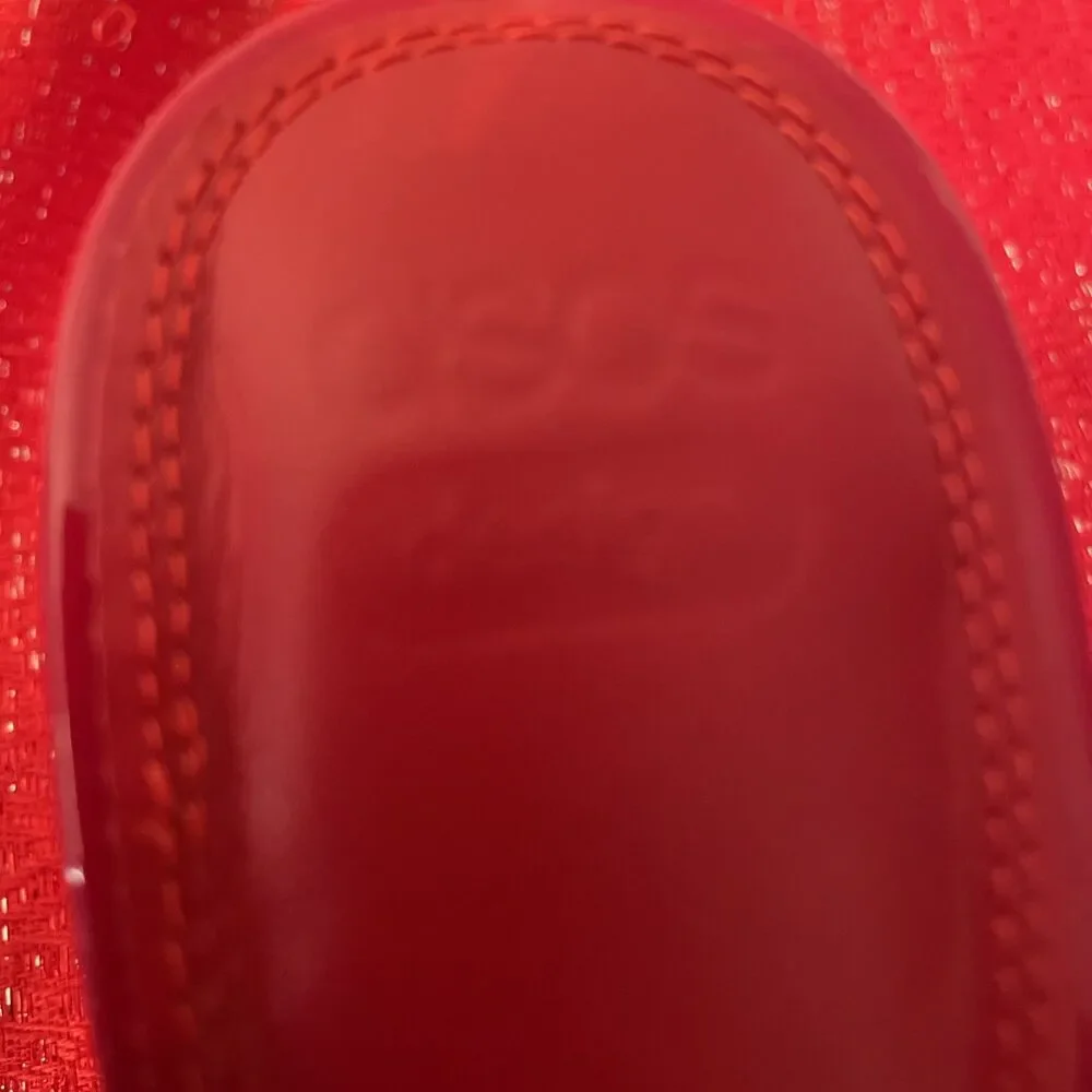 ASOS Design Red Patent Slingback Kitten Heels Pointed Toe Pumps 9 New